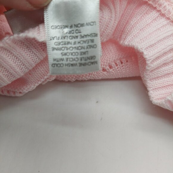 Christopher Banks Ladies Open Front Cardigan Size 3X Short Sleeve Loose Knit - Picture 6 of 7